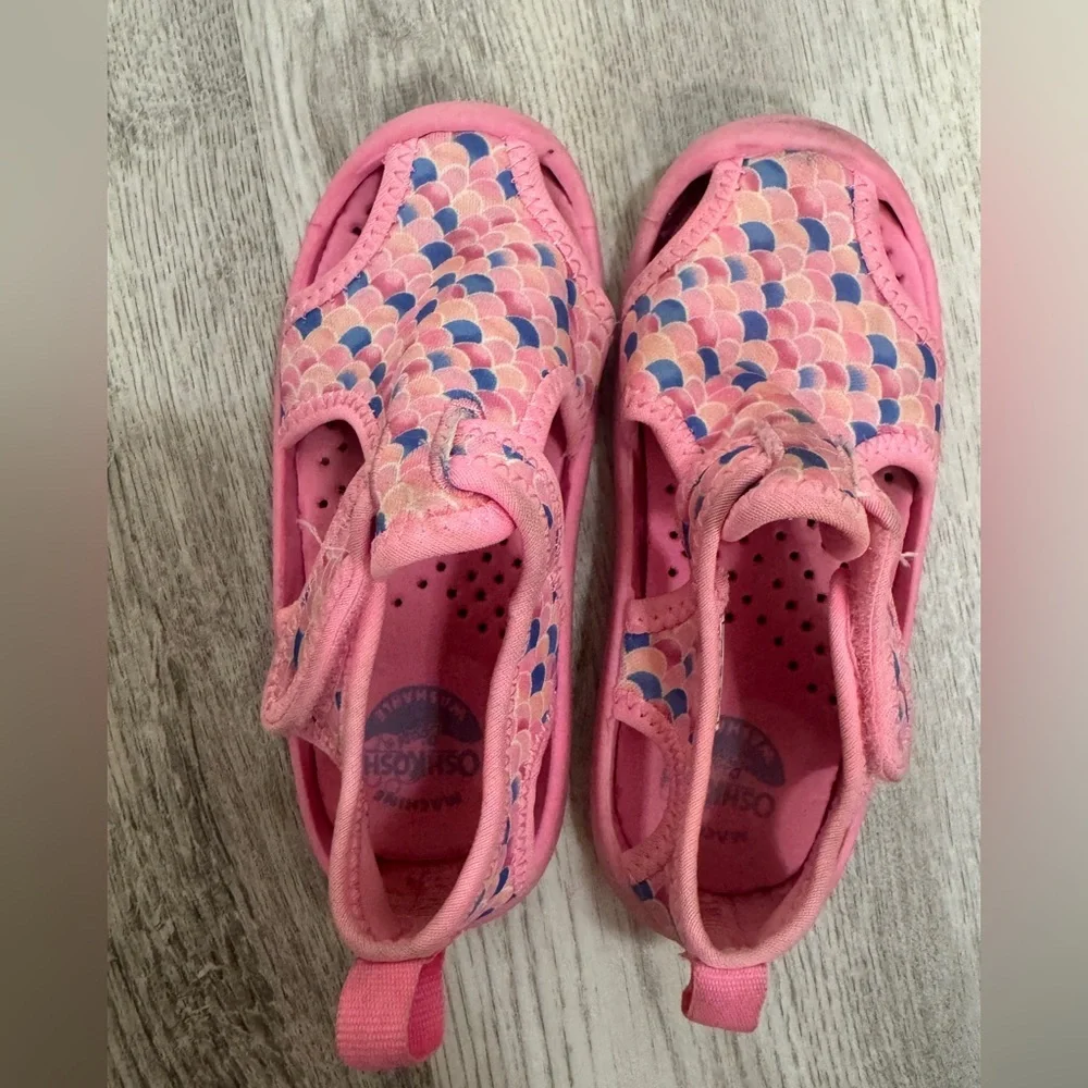 OshKosh B'gosh Pink and Blue Kids Mermaid Print Sandals